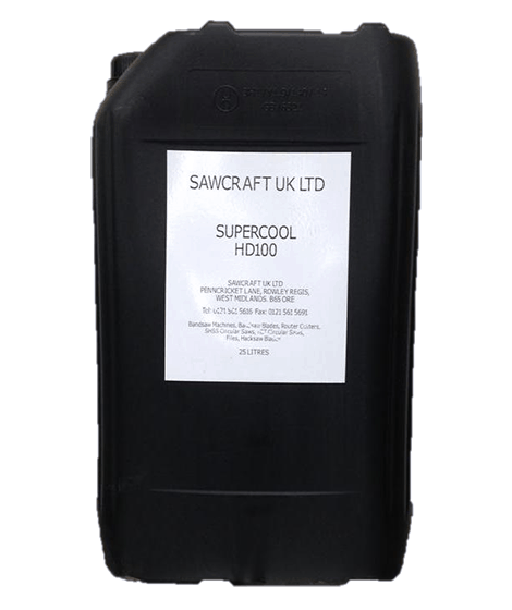 Supercool HD100 soluble cutting oil for bandsaw machines